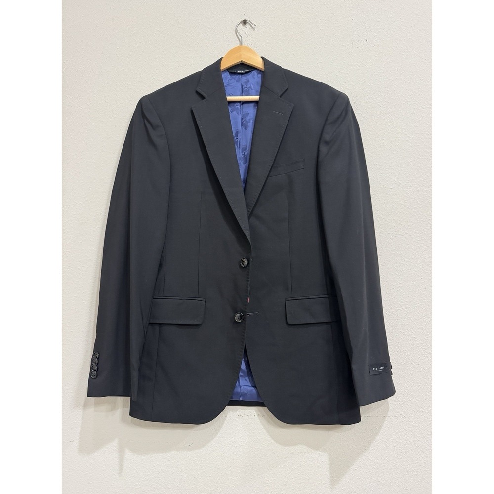 Ted‎ Baker London Blazer Mens 38R Black Wool